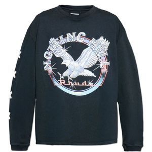 Rhude - Lange Mouwen T-shirt - Blauw - Katoen