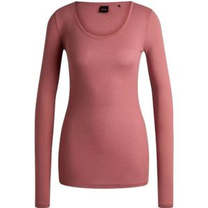 Hugo Boss, Dames, Tops, Roze, Maat: L Katoen,