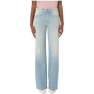 Dondup - Jacklyn - Jeans - Blauw - Five-pocket Model - Rechte Pasvorm