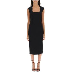 Dolce & Gabbana, Dames, Jurken, Zwart, Maat: XL