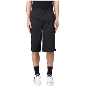Dolce & Gabbana, Heren, Korte broeken, Zwart, Maat: M Katoen,