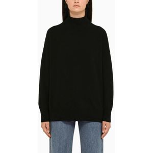 Roberto Collina, Dames, Truien, Zwart, Maat: S Wol,