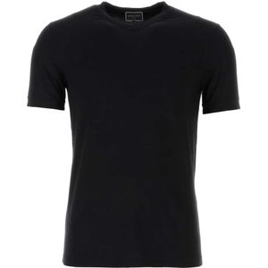 Giorgio Armani, Heren, Tops, Zwart, Maat: M Viscose,
