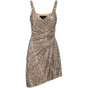Philipp Plein, Dames, Jurken, Bruin, Maat: M