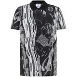 Carlo Colucci - Knitprint Poloshirt - Zwart - Katoen