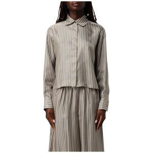 Max Mara, Dames, Blouses & Shirts, Bruin, Maat: L