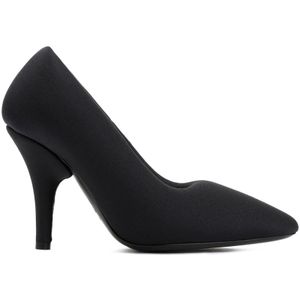 Balenciaga Zwarte Tech Stof Pumps Met Puntige Neus , Black , Dames , Maat: 40 EU