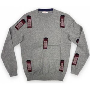 Sun68, Heren, Sweatshirts & Hoodies, Grijs, Maat: XL