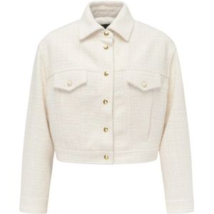 Pinko, Dames, Jassen, Wit, Maat: M