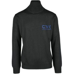 Costume National, Heren, Truien, Zwart, Maat: M Wol,