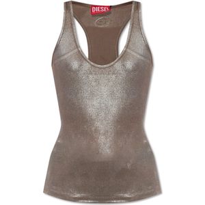 Diesel, Dames, Tops, Grijs, Maat: L