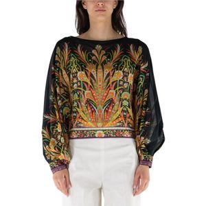 Etro, Dames, Blouses & Shirts, Veelkleurig, Maat: XS Katoen,