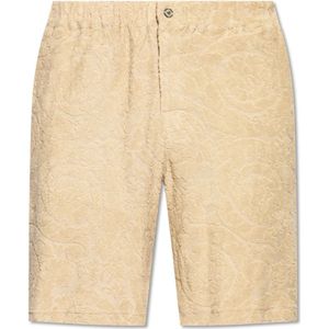 Versace Katoenen shorts , Beige , Heren , Maat: M