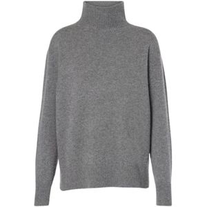 Max Mara, Dames, Truien, Grijs, Maat: S Kasjmier,