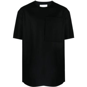 Jil Sander, Heren, Tops, Zwart, Maat: S