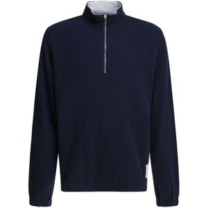 Thom Browne, Heren, Sweatshirts & Hoodies, Blauw, Maat: S Katoen,