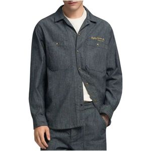 Replay, Heren, Jassen, Blauw, Maat: M