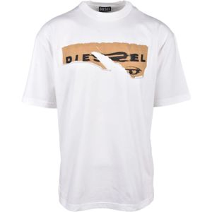 Diesel, Heren, Tops, Wit, Maat: 2XL Katoen,