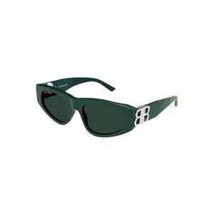Balenciaga Stijlvolle zonnebril voor modieuze uitstraling , Green , unisex , Maat: 53 MM