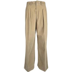 Dondup, Dames, Broeken, Beige, Maat: S Katoen,