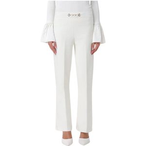 Twinset, Dames, Broeken, Wit, Maat: S