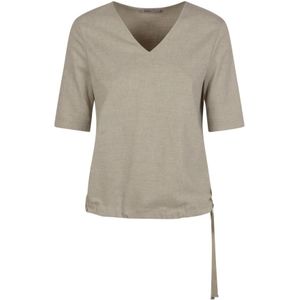 Herno, Dames, Tops, Bruin, Maat: XS Katoen,