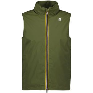 K-Way, Heren, Jassen, Groen, Maat: XL Nylon,