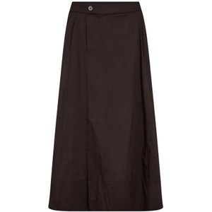 Co'Couture, Dames, Rokken, Bruin, Maat: XS Katoen,