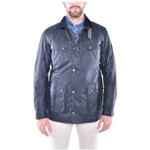 Barbour, Heren, Jassen, Blauw, Maat: L Katoen,