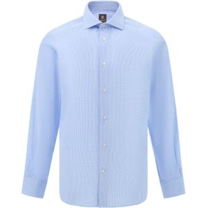 Boggi Milano, Heren, Overhemden, Blauw, Maat: S Katoen,