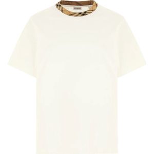 Burberry, Heren, Tops, Beige, Maat: S Katoen,