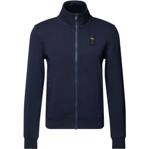 Blauer, Heren, Sweatshirts & Hoodies, Blauw, Maat: 2XL Katoen,