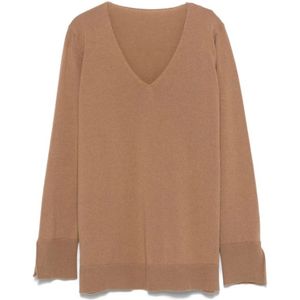 Le Tricot Perugia, Dames, Truien, Bruin, Maat: M Zijde,