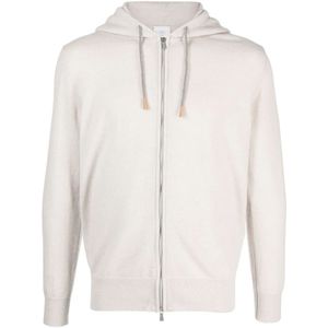 Eleventy, Heren, Sweatshirts & Hoodies, Beige, Maat: 2XL Kasjmier,