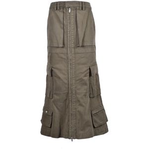 We11Done, Dames, Rokken, Grijs, Maat: XS Katoen,