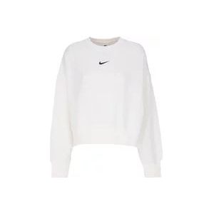 Nike Oversized Crewneck Fleece Sweatshirt , Beige , Dames , Maat: L