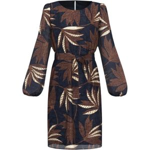 Emme DI Marella, Dames, Jurken, Blauw, Maat: S Poliester,