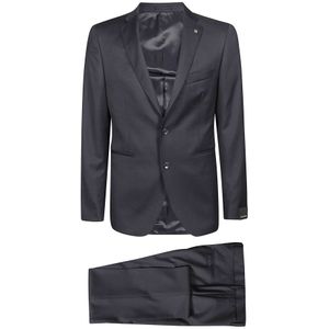 Tagliatore, Heren, Pakken, Blauw, Maat: XL