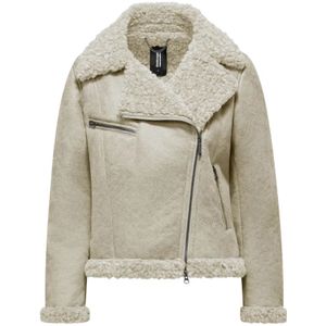 BomBoogie, Dames, Jassen, Wit, Maat: M Suède,