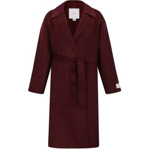 Calvin Klein, Dames, Mantels, Bruin, Maat: XS Wol,