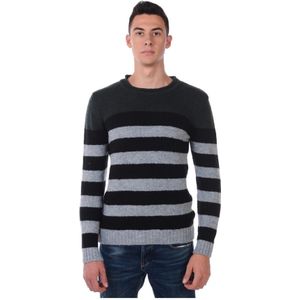 Daniele Alessandrini, Heren, Truien, Grijs, Maat: S Wol,