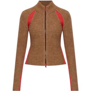 Diesel, Dames, Truien, Bruin, Maat: L Viscose,