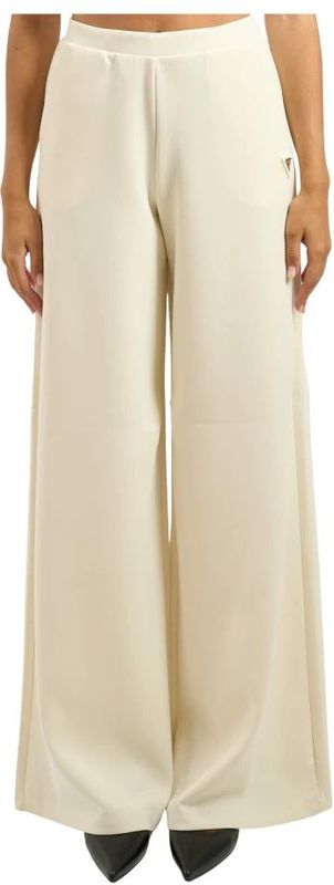 Guess - Wijde Pijp Scuba Broek - Beige - Dames