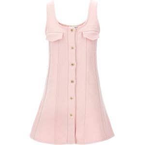 Ganni, Dames, Jurken, Roze, Maat: XS Katoen,