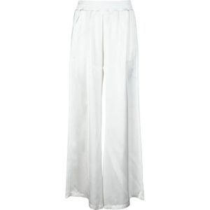 Fabiana Filippi, Dames, Broeken, Wit, Maat: XS Satijn,