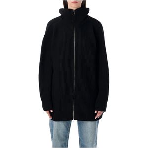 MM6 Maison Margiela, Dames, Truien, Zwart, Maat: M Wol,