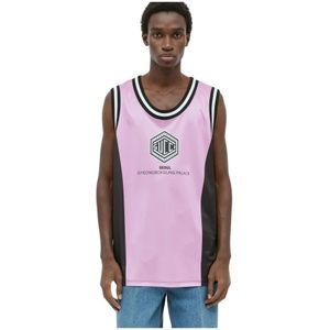 Gucci, Heren, Tops, Roze, Maat: L Poliester,