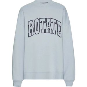Rotate Birger Christensen, Dames, Sweatshirts & Hoodies, Blauw, Maat: S Katoen,
