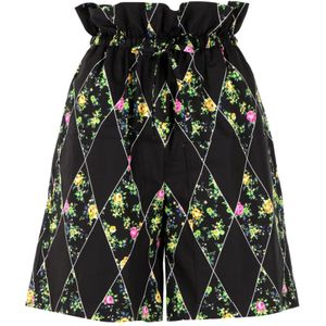 Msgm, Dames, Korte broeken, Zwart, Maat: XS Katoen,