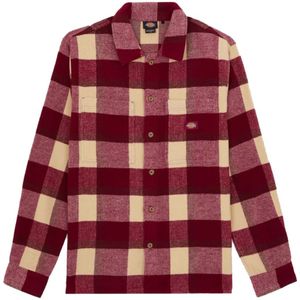 Dickies - Plaid Coaling LS Shirt - Rood - Overhemd